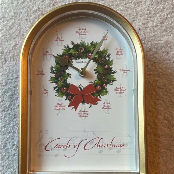 Howard Miller Carols of Christmas Musical Clock 🕰️ NWOT - Picture 5 of 16
